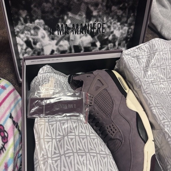 Air Jordan 4 Retro SP A Ma Maniere Violet Ore DV6773 220 Mens Size 10 - Picture 7 of 8